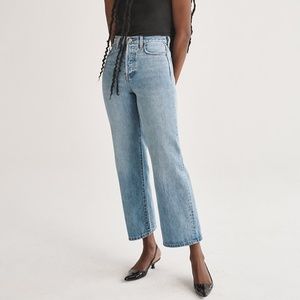 Denim Forum The Farrah High Rise Wide Leg 28L sz 29